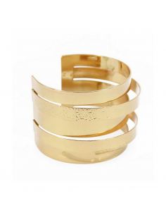 Bracelet manchette moderne à bandes 2