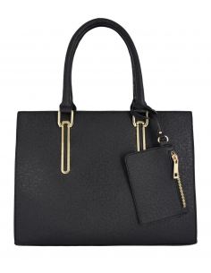CRAZYCHIC - Sac à Main Cabas Fourre-Tout - Sac Femme Porté Epaule avec Porte-Monnaie Pour Cours Travail
