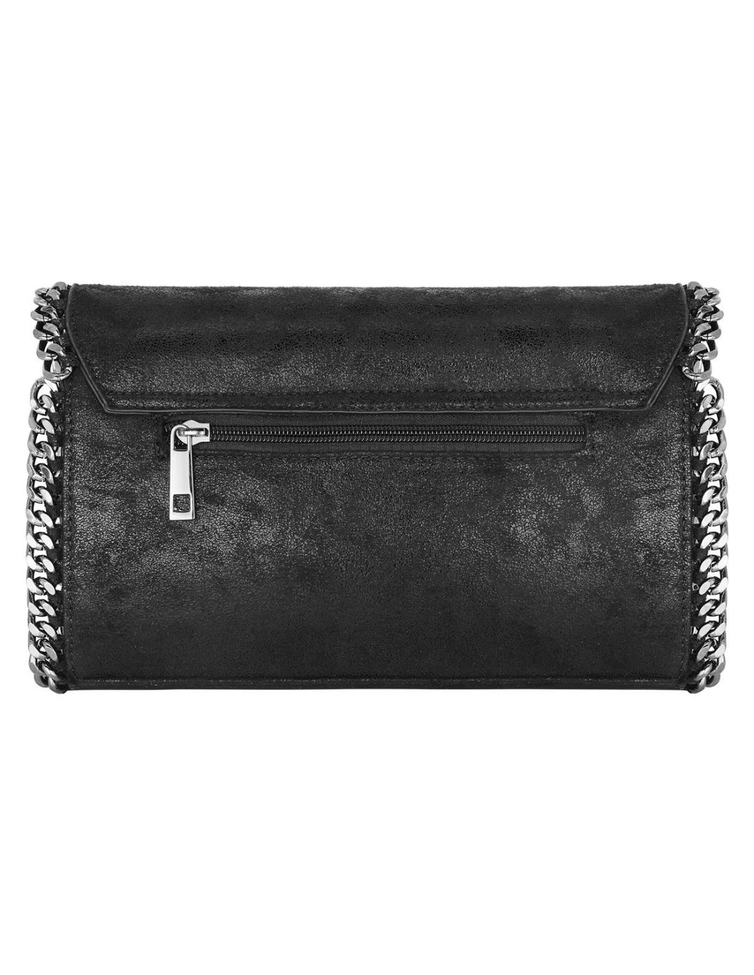 Bandoulière Chaîne Métallique épaisse 63,5 Cm Pour Sac à Main - Accessoire De Remplacement Tendance Noir/gris