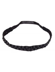 Bandeau élastique headband damier noir 2